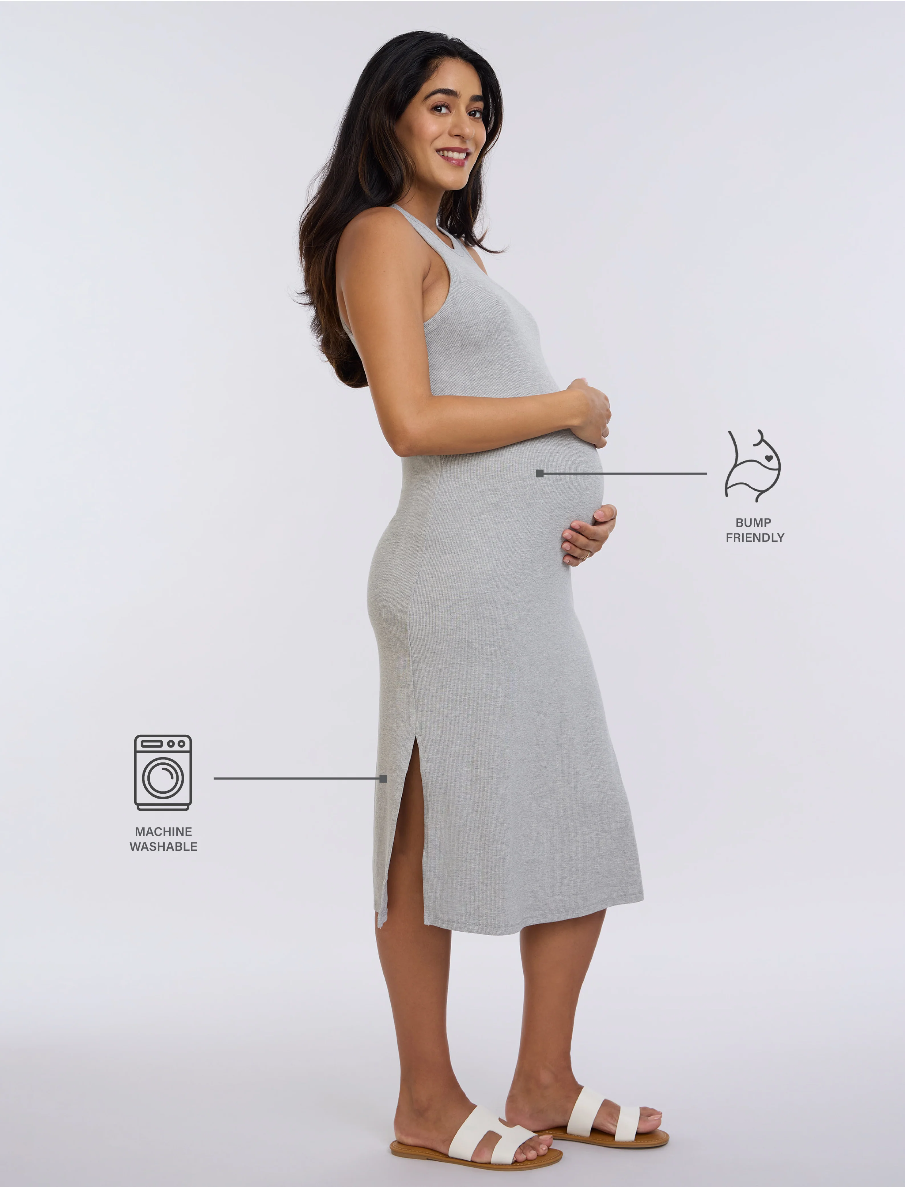 Racerback Tank Midi Dress - Fallshirt