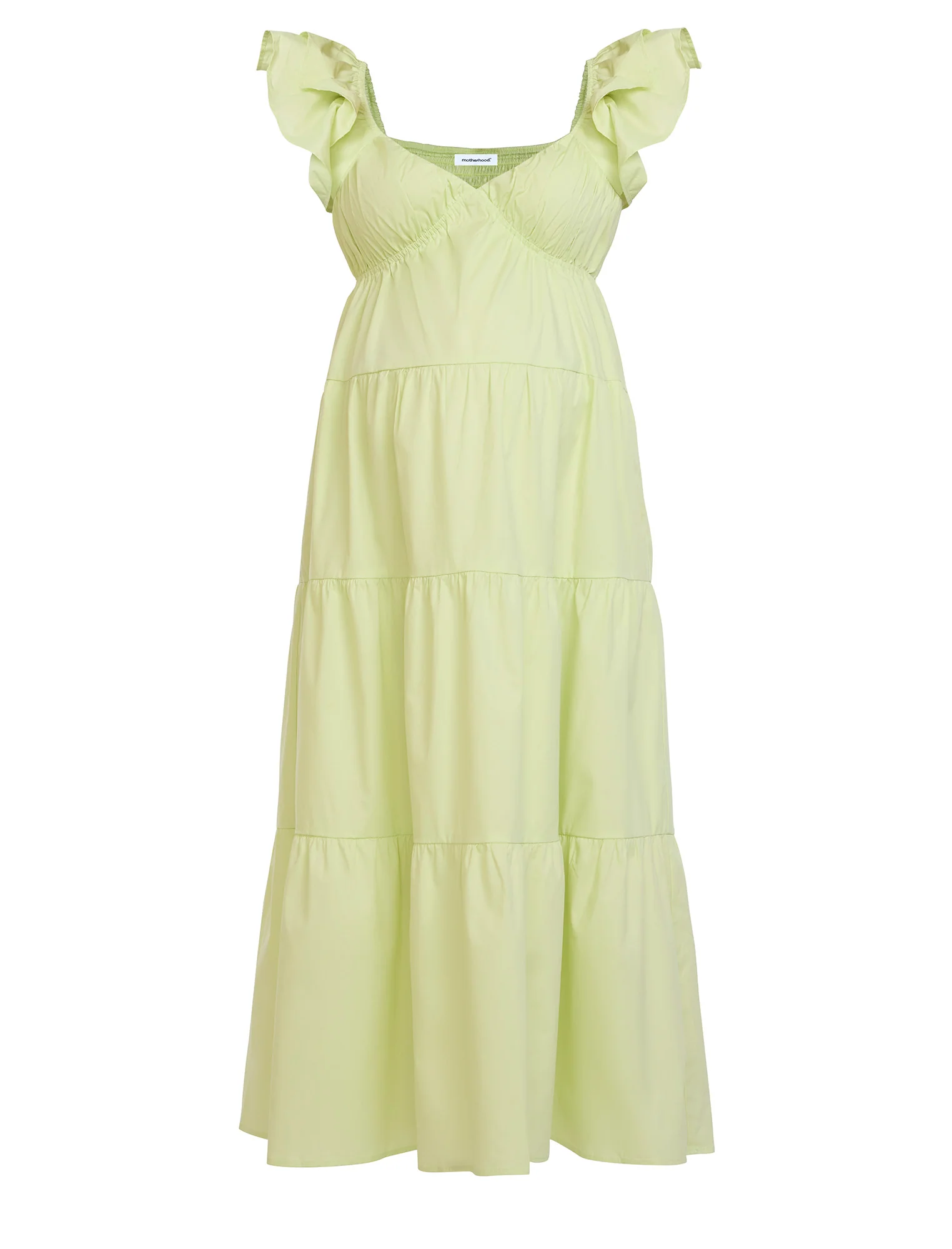 Empire Ruffle Sleeve Maxi Dress - Fallshirt