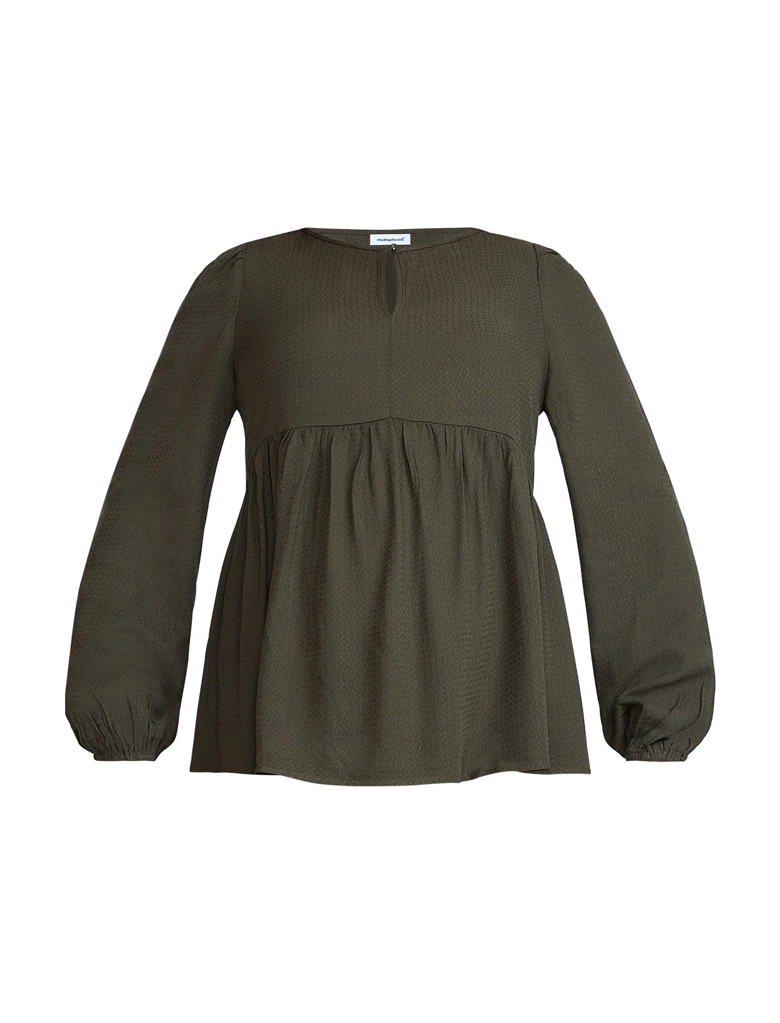 Long Sleeve Keyhole Blouse - Fallshirt