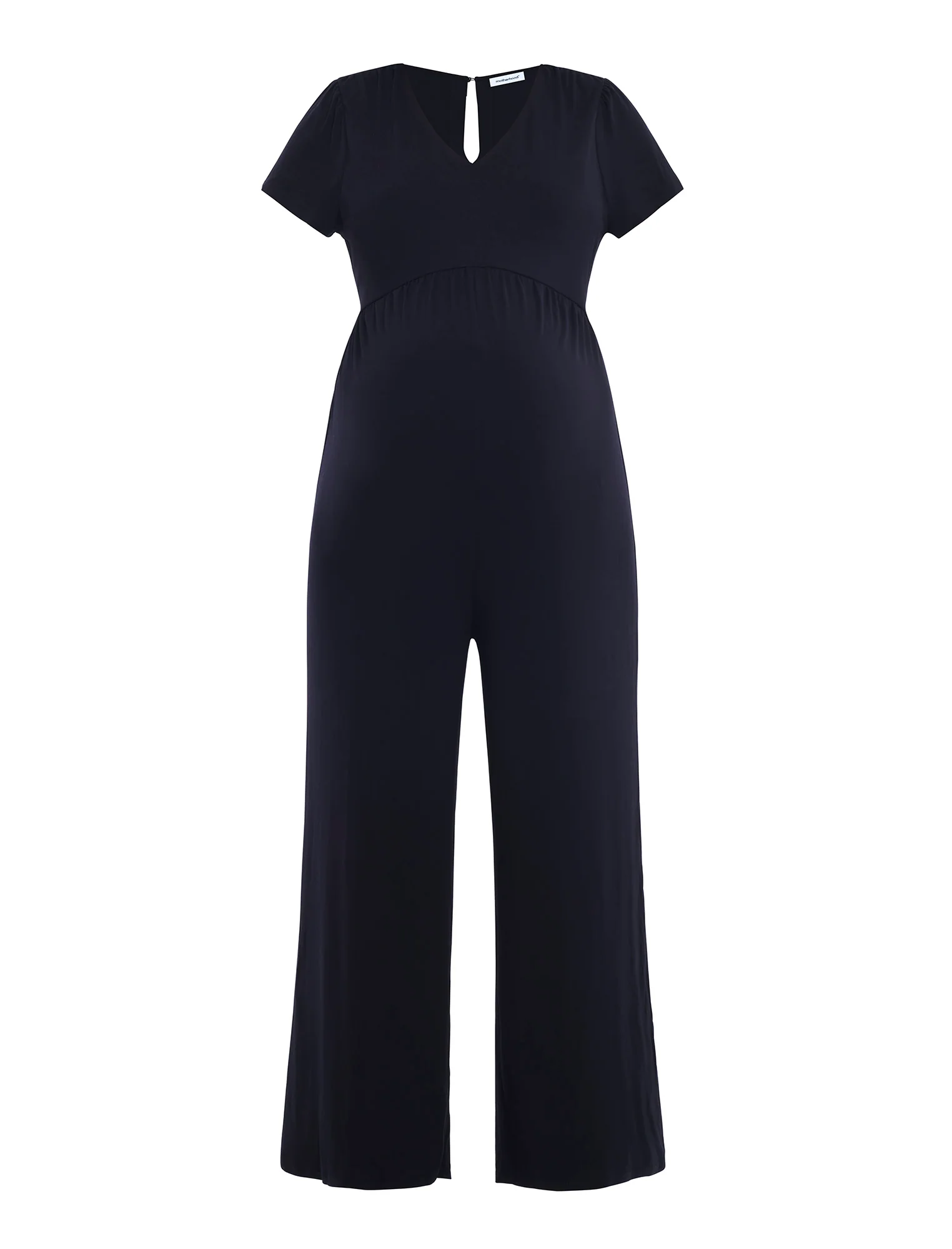 Short Sleeve V-Neck Jumpsuit - Fallshirt