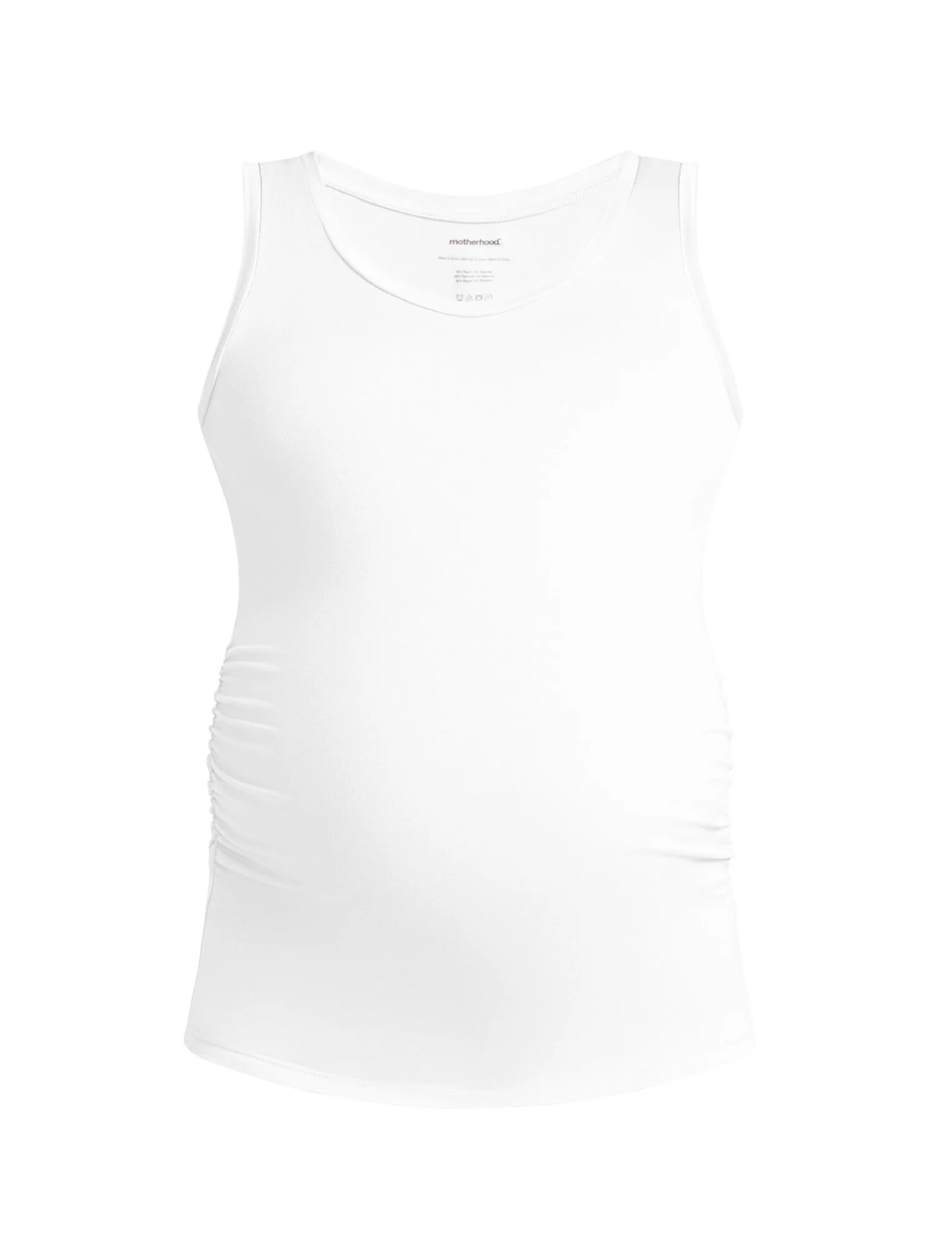 Side Ruched Maternity Tank Top - Fallshirt