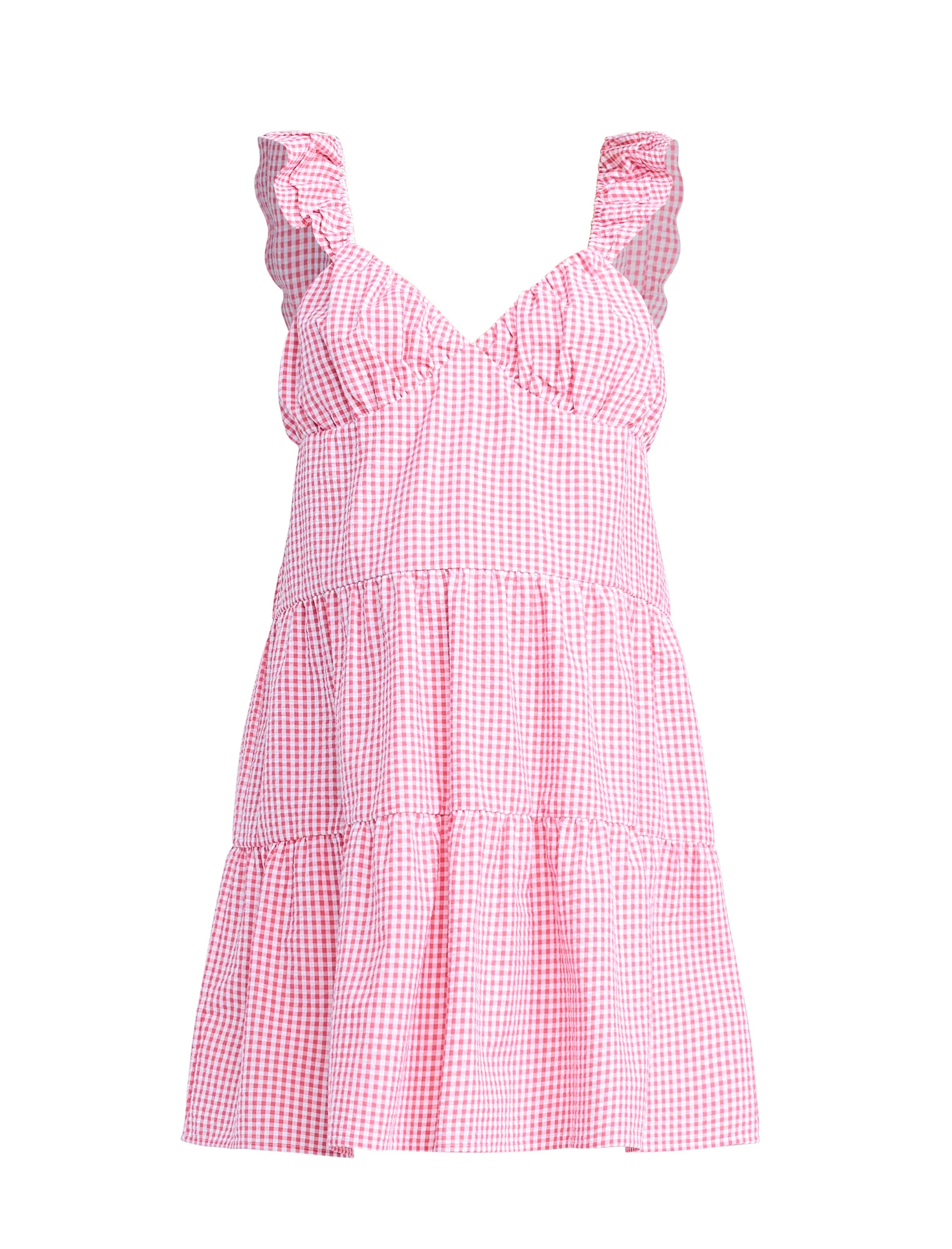 Short Sleeve Flutter Sleeve Dress - Fallshirt