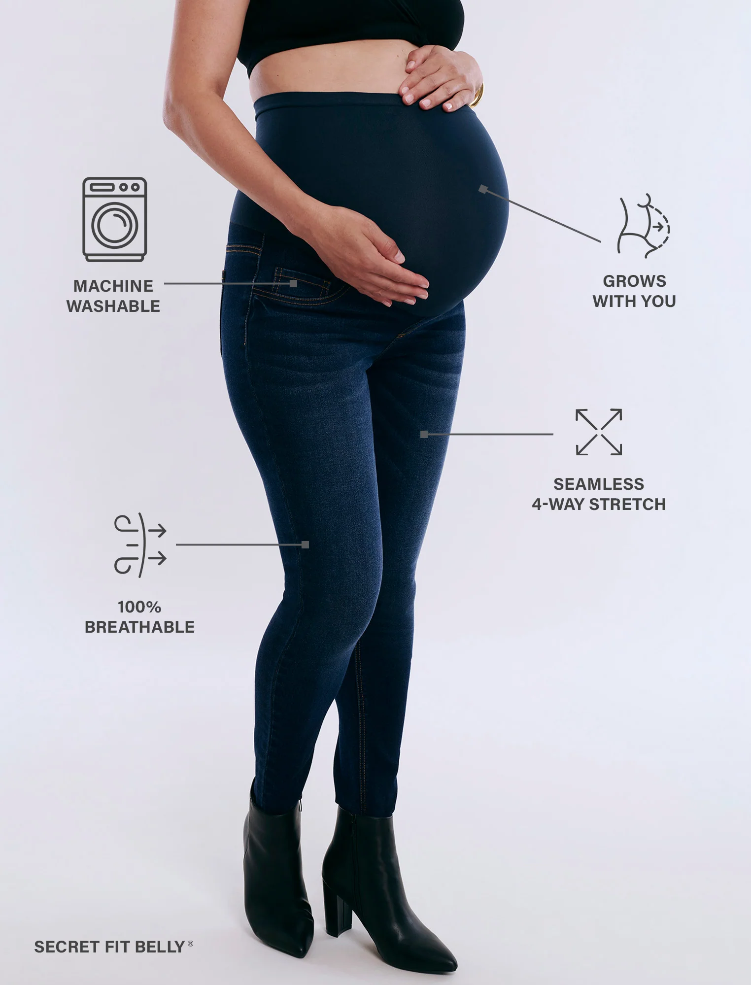 Secret Fit Belly? Ankle Length Skinny Jegging - Fallshirt