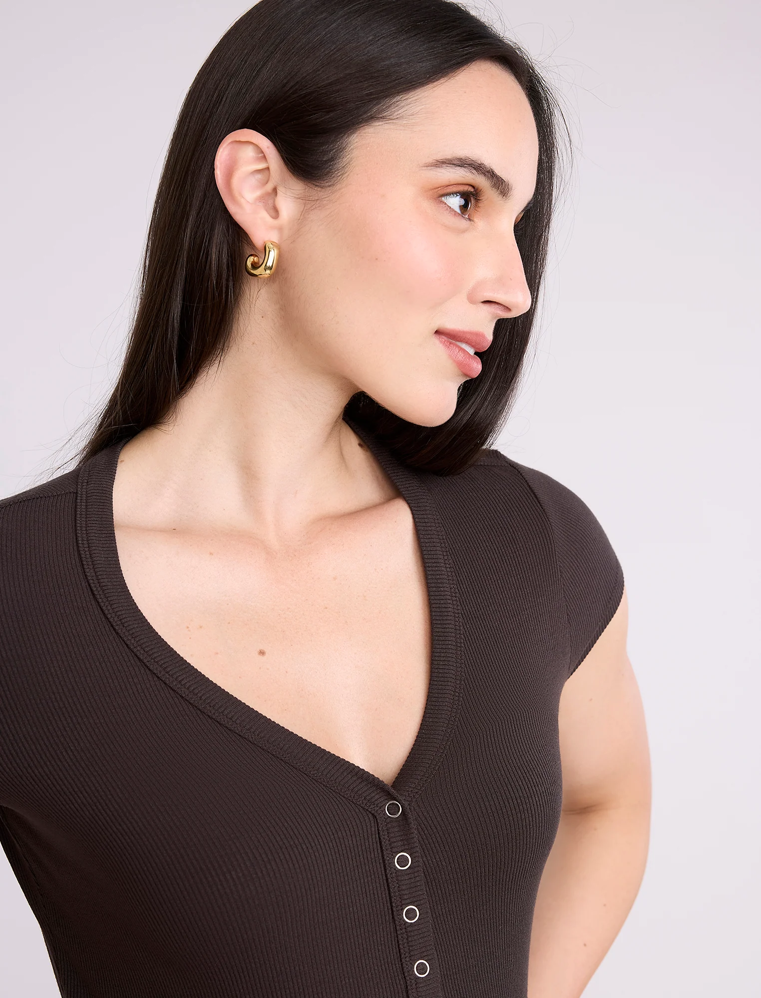 Maternity Henley Bodycon Maxi Dress - Fallshirt